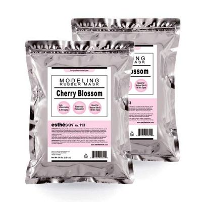 estheSKIN No.113 Cherry Blossom Modeling Mask Powder for Professional Facial Treatment, 35 Oz. (2 Pack) - Soothing &amp; Elasticity Boost, Ideal for Sensitive &amp; Mature Skin - Made in Korea, K-Beauty