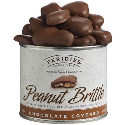 9 oz Can Chocolate Covered Peanut Brittle