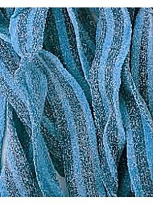 Smarty Stop Sour All Flavor Gummy Belts Candy 1 Pound (Blueberry)