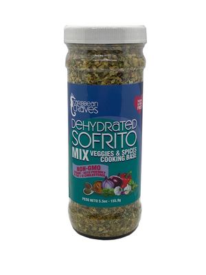 Caribbean Craves - Dehydrated Sofrito Mix No-MSG, Vegan, Keto Friendly, Natural Ingredients (5.5, 1)