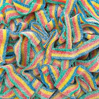 SourZap Sour Belts 8-Ounce Pack Gummy Candy Assorted Fruit Flavors