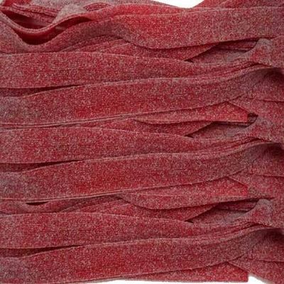 Smarty Stop Sour All Flavor Gummy Belts Candy 1 Pound (Red Wild Cherry)