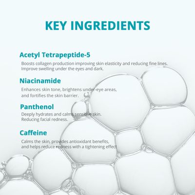 Re.SPN Peptide Firming Roller Eye Serum, Niacinamide, Panthenol, Caffeine All in One Self-Care Intense Hydration Korean Eye Serum with Guasha, Glass Skin, Korean Skin Care(20ml/0.67 fl oz)