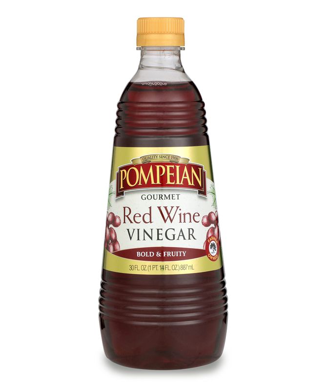 Pompeian Gourmet Red Wine Vinegar, Perfect for Salad Dressings, Marinades &amp; Sauces, Naturally Gluten Free, 30 Ounce
