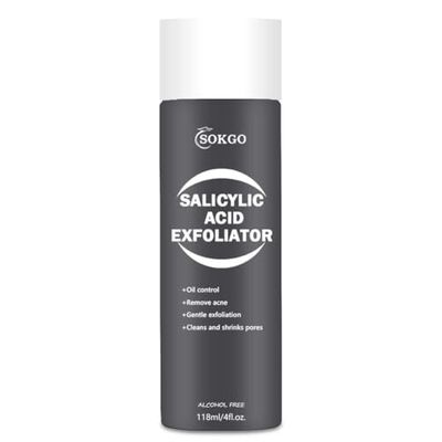 Salicylic Acid Exfoliator, Gentle BHA Exfoliating Toner, Facial Cleanser for Blackheads, Pores, Wrinkles, Acne, Fine Lines, for Women &amp; Men