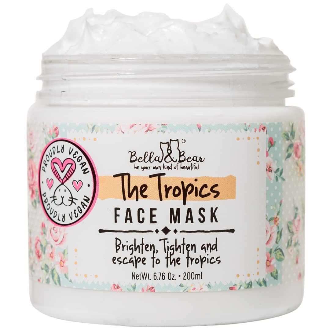 Bella &amp; Bear the tropics face mask, White, 7.7 Ounce