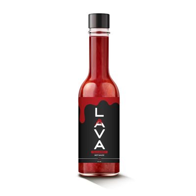 Lava Sauce by Landon Bridges Smoky &amp; Delicious Hot Sauce Perfect for Spicy Food Lovers Gourmet Flavor for Tacos, Wings, BBQ &amp; More All-Natural, Gluten-Free, Small-Batch Craft Hot Sauce (5oz)