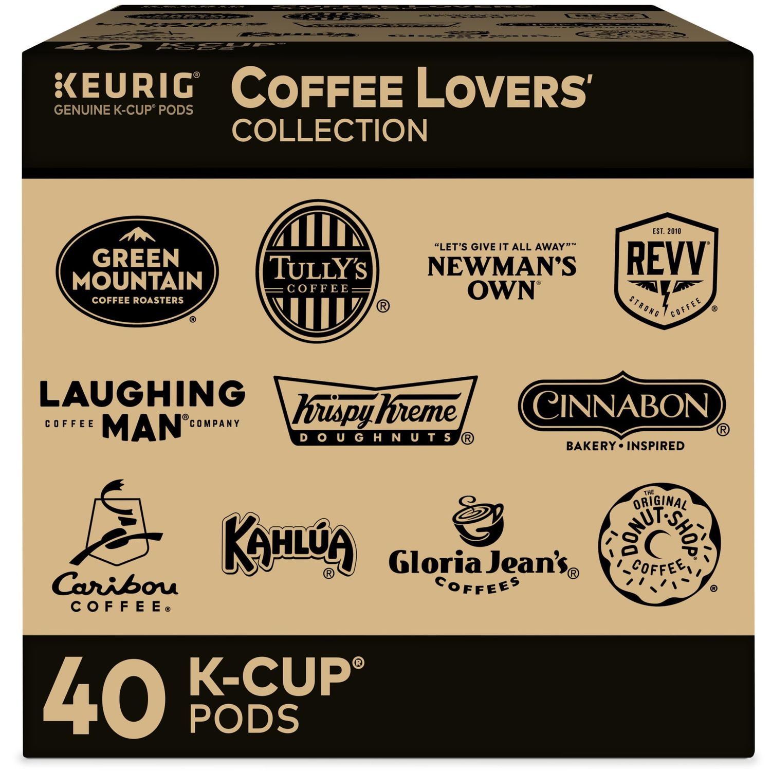 Keurig Coffee Lovers&#39; Collection Sampler Pack, Single-Serve K-Cup Pods, Compatible with all Keurig 1.0/Classic, 2.0 and K-Caf Coffee Makers, Variety Pack, 40 Count
