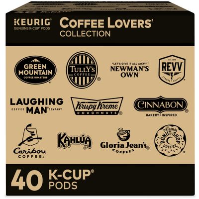 Keurig Coffee Lovers&#39; Collection Sampler Pack, Single-Serve K-Cup Pods, Compatible with all Keurig 1.0/Classic, 2.0 and K-Caf Coffee Makers, Variety Pack, 40 Count