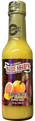 Marie Sharp&#39;s Grapefruit Hot Habanero Pepper Sauce, 5oz