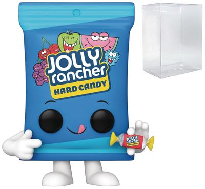 POP Foodies - Jolly Rancher - Jolly Rancher Hard Candy Bag Funko Vinyl Figure (Bundled with Compatible Box Protector Case), Multicolor, 3.75 inches
