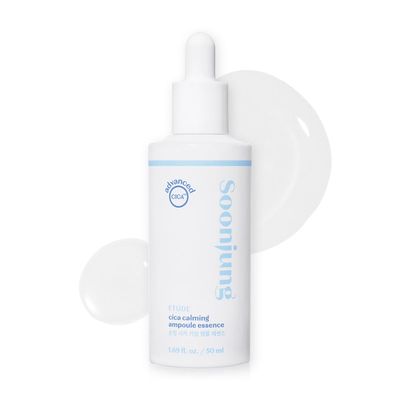 ETUDE SoonJung Cica Calming Ampoule Essence 50ml(1.69fl.oz) Intensive Hydrating &amp; Soothing Ampoule Essence for Sensitive Skin Korean Skin Care