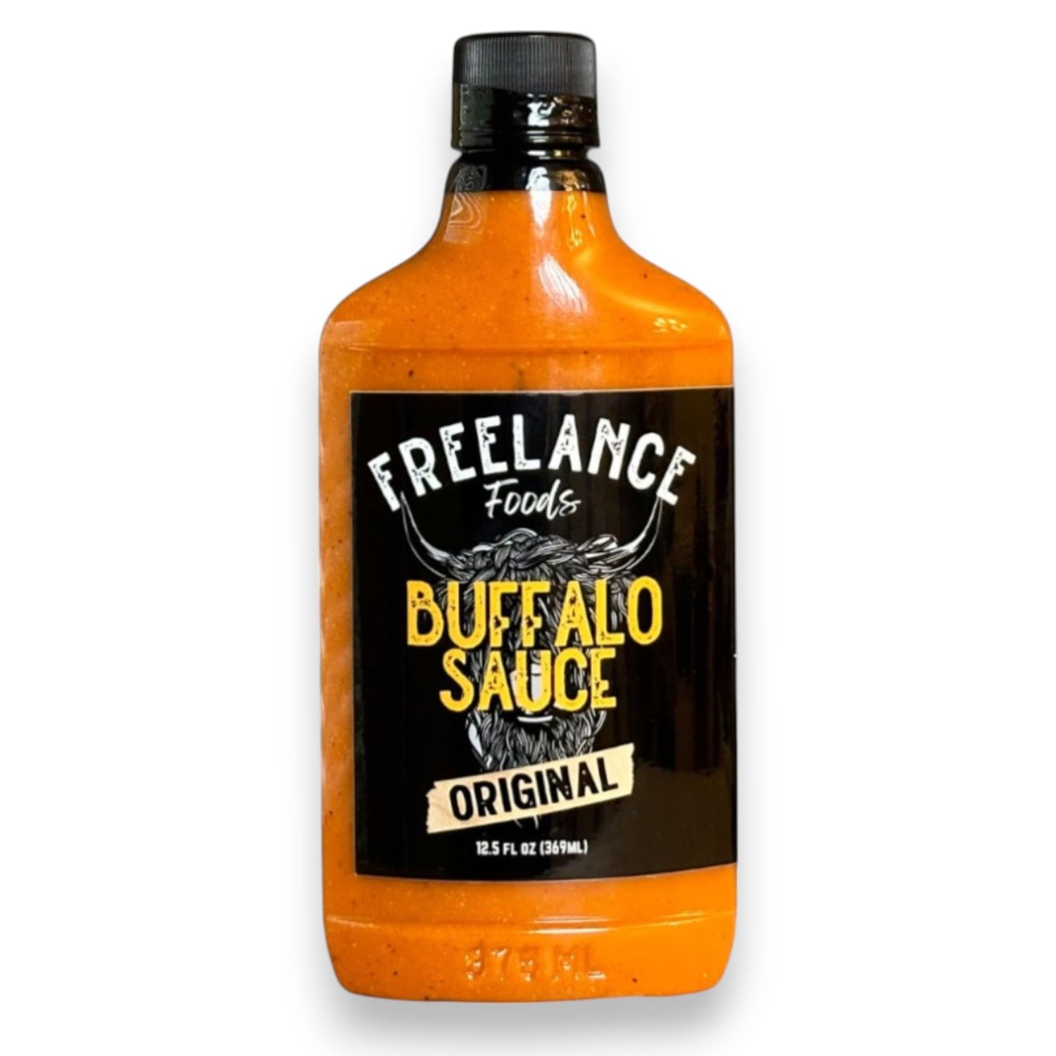 Original Buffalo Sauce, 12 oz - Mild Heat Buffalo Wing Sauce, Buttery Rich Flavor Perfect for Buffalo Wings, Dips, and Sandwiches - Handcrafted in Texas - Freelance Foods