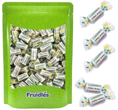 Fruidles Smarties Hard Candy, Assorted Flavors, Individually Wrapped (Half-Pound, Money Candy Roll)