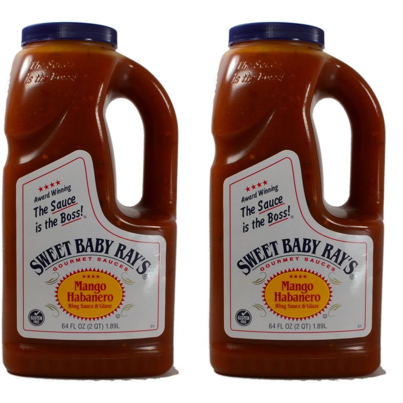Sweet Baby Rays Mango Habanero Wing Sauce &amp; Glaze 64 Oz. (2-Pack)