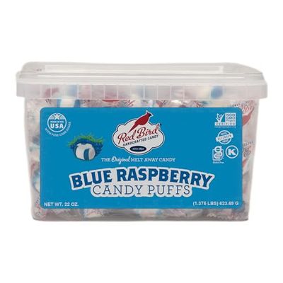 Red Bird Blue Raspberry Candy, Individually Wrapped, Unique Candy, 22 oz Tub