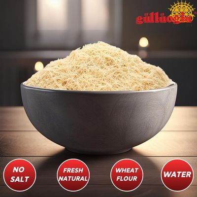 Gulluoglu Dried & Shredded Kataifi - 150g - 0.33lb Kadayif Chopped Fillo Dough, Shredded Phyllo, Kadayif Pastry Dough, Knafeh, Kunafa, Katifi, Kadayif Ingredient for Dubai Chocolate Bar