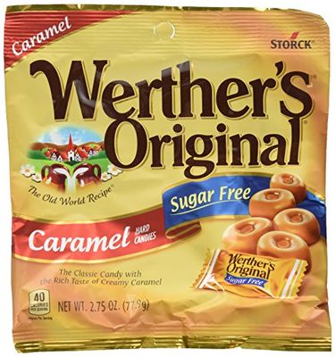 Werther&#39;s, Caramel Sugar Free Hard Candy, Original, 2.75 Ounce (Pack of 4)