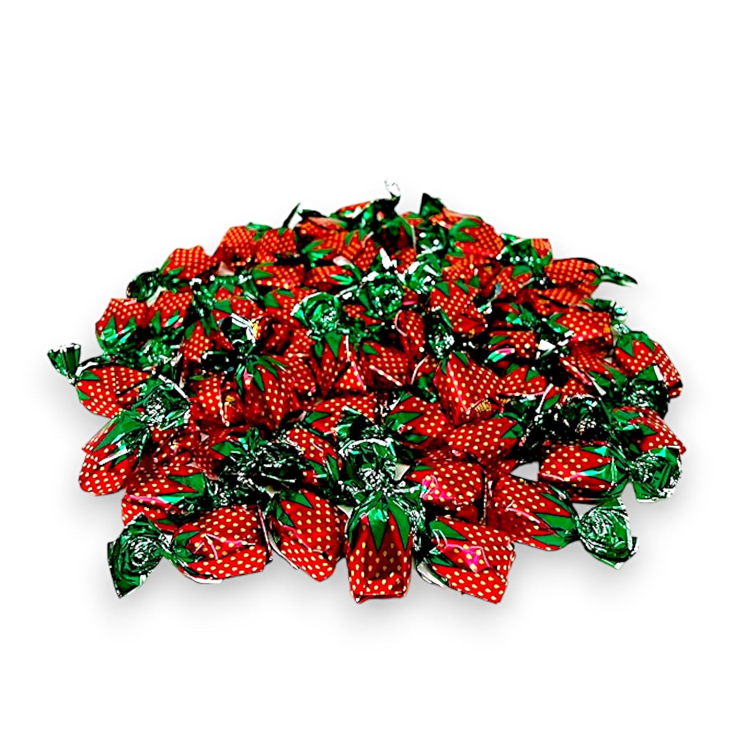 Gourmet Arcor Strawberry Hard Candy -Flavorful Gourmet Strawberry Bon Bons -1.5 lbs Authentic Strawberry Candy with Delicious Filling- Individually wrapped for Freshness-Approx 100 Pieces(24 oz)