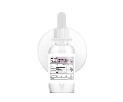 Wati For Skin PDRN BIOME Microshot 100 Serum, Intensive Glow Essence, Microneedling, PDRN, Biome, Spicule, Hydrating, Moisturizing, Firming, Fine Lines, Korean Skincare 1.01 fl. Oz.(30ml)