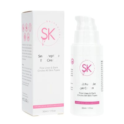 Skin Kaviar Snail Peptide Eye Cream with 73.7% Snail Mucin and Niacinamide- Brightening Korean Night Cream for Fine Lines and Dark Circles, 30ml / 1 FL Oz