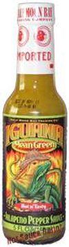 Iguana Mean Green Jalapeo Pepper Sauce - (3 Pack of 5 Oz. Bottles)