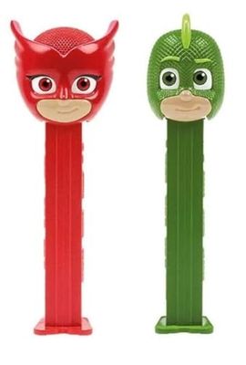 PEZ PJ Masks Candy Dispenser Set - Owlette, and Gekko Pez Candy Dispensers with 2 Candy Refill Pack PJ Masks Party Favors, Grab Bags