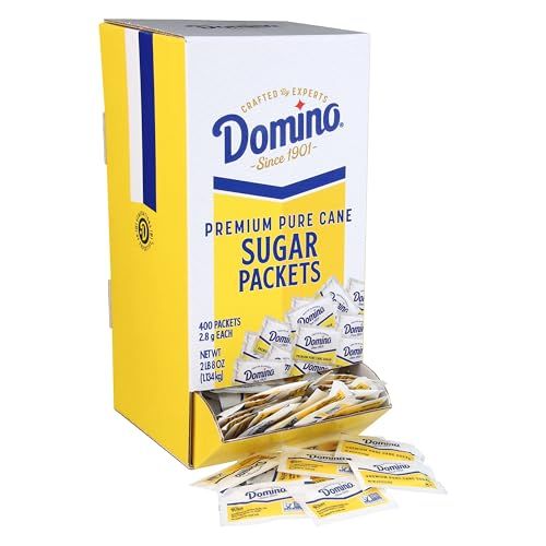 Domino Sugar Packets, 400 Sugar Packets (2.8 g each)