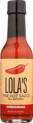 Lolas Original Fine Hot Sauce, All Natural, Non GMO, 5 Ounces (Pack Of 12)