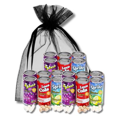 Kidsmania Soda Can Fizzy Candy - Gift Pack of 3 (Packs of 6), 18 Total Cans By Lyza&#39;s Sweets &amp; Treats