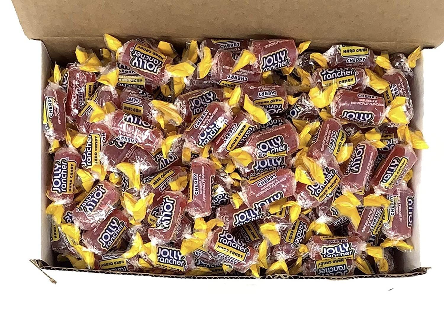 SECRET CANDY SHOP Jolly Rancher Flavor Hard Candy Bulk in Box (Individually Wrapped) (Cherry Flavor, 1lb)