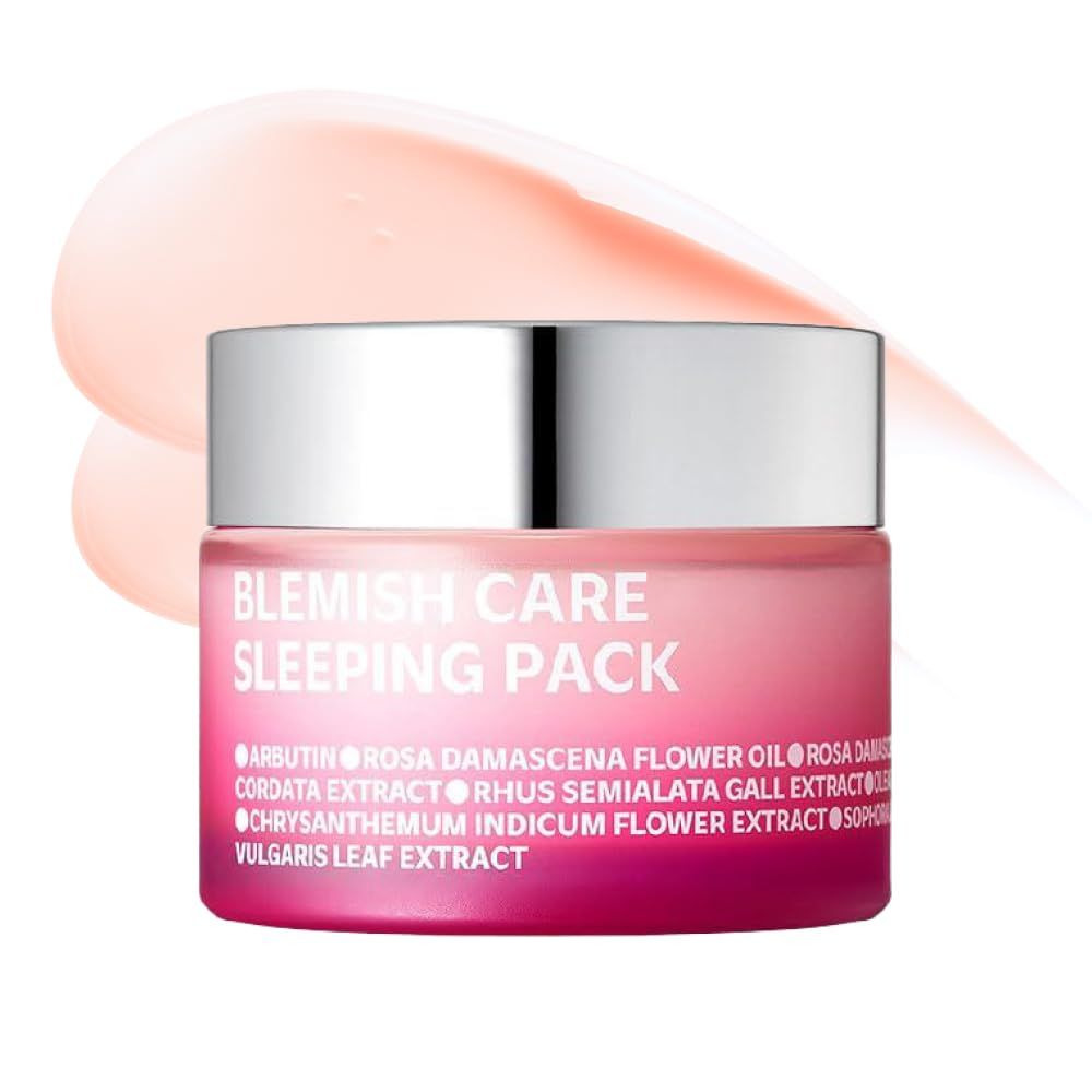 ISOI Bulgarian Rose Sleeping Pack, Revitalizing &amp; Hydrating Overnight Mask for Radiant Glass Skin, Korean Skin Care (1.69 fl.oz, 50ml)