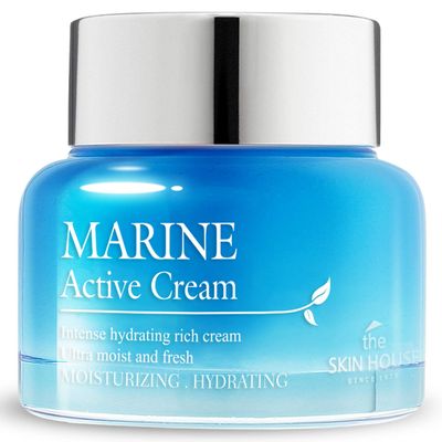 THE SKIN HOUSE Marine Active Cream 1.69 fl.oz Deep Hydration, Rich Moisturizer Hyaluronic acid, Betaine, Squalane, Spirulina Dry Skin, Korean Skincare, 50ml
