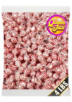 Peppermint Jumbo Mints - 4 Pound Bag - Bulk Jumbo Mints - Individually Wrapped Candies