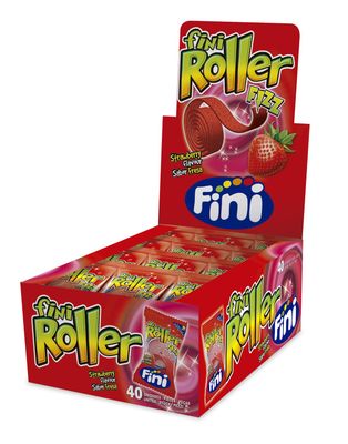 Fini Strawberry Rollers Extra Sour Candy (40 count)