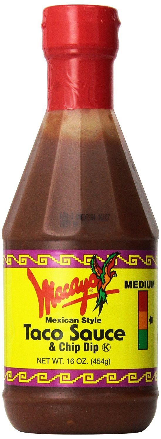 Macayos Mexican Style Taco Sauce &amp; Chip Dip 16oz - Medium (2 Pack)