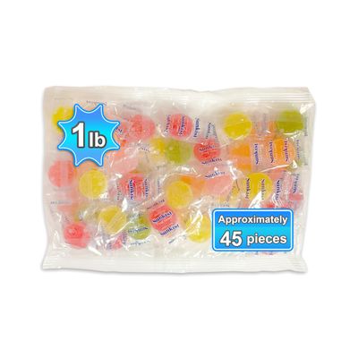 SHIPPEDFAST Sunkist Fruit Gems. (1 Pound Bag) Natural Orange, Lemon, Raspberry, Grapefruit, and Lime Flavor. Crafted with Natural Ingredients. 1lb.