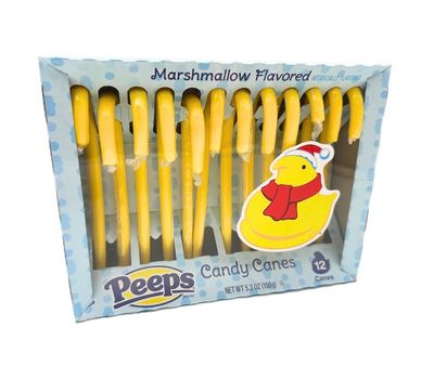 Peeps Marshmallow Flavored Candy Canes, 12 Ct Box, 5.3 Oz