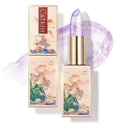 CATKIN Lip Balm Tinted Color Changing Lipstick Ultra Hydrating Lip Moistrurizer Chapstick with Vitamin E Nourishing For Cracked &amp; Dry Lips 0.12 oz C07 Amethyst