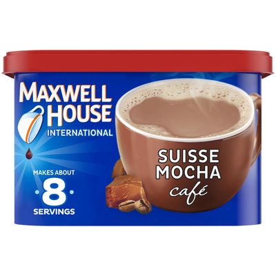 Maxwell House International Suisse Mocha Caf-Style Instant Coffee Beverage Mix, 7.2 oz. Canister