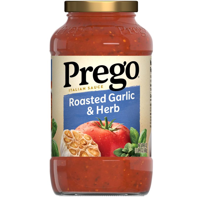 Prego Pasta Sauce, Italian Tomato Sauce with Roasted Garlic &amp; Herbs, 24 oz Jar