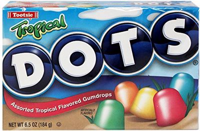 Tropical Dots Assorted Flavors Gumdrops Candy 6.5 Oz (Pack of 4)