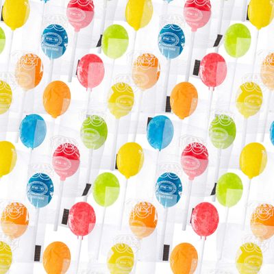 Paskesz Fun Pops - Fruit Flavored Mini Lollipops, Gluten-Free, 92 Count, (24 Ounce) Individually Wrapped Mini Candy Suckers on Plastic Sticks in 5 Assorted Fruit Flavors