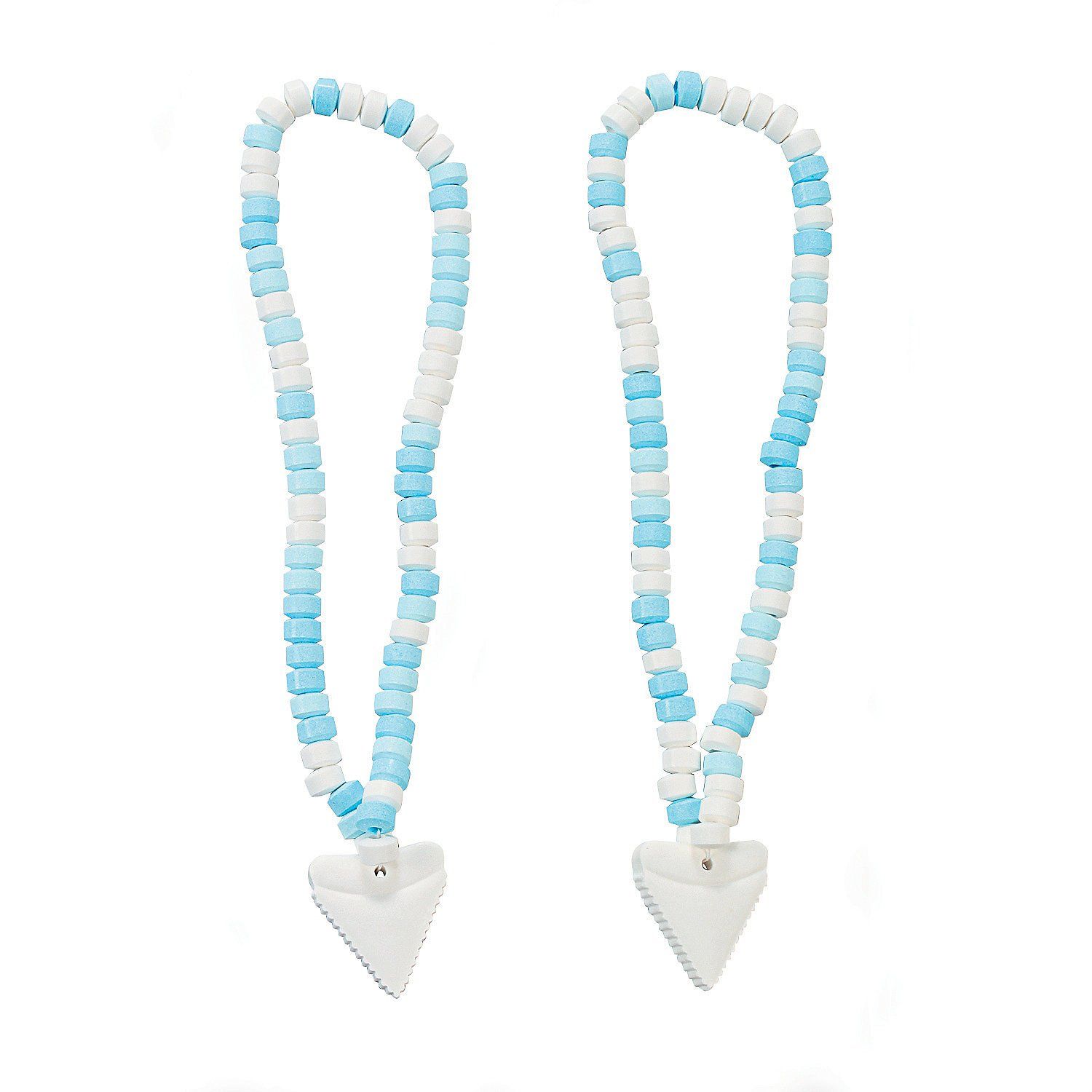 Fun Express Shark Tooth Candy Necklace - Set of 12