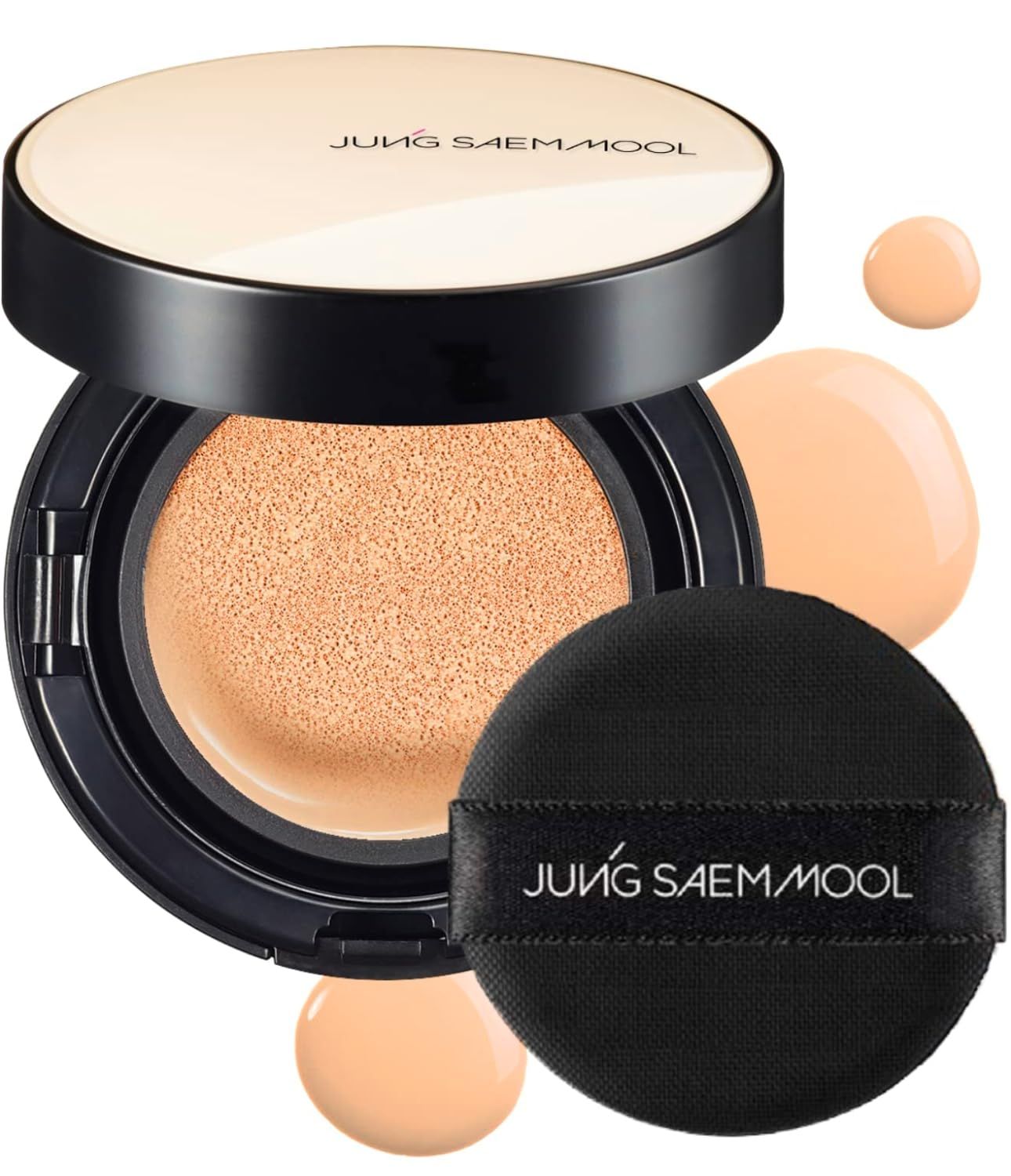 JUNGSAEMMOOL OFFICIAL Essential Skin Nuder Cushion (N Light) Refill not Included Foundation Makeup Natural Finish Buildable Coverage Korean Makeup Artist Brand Cream Foundation