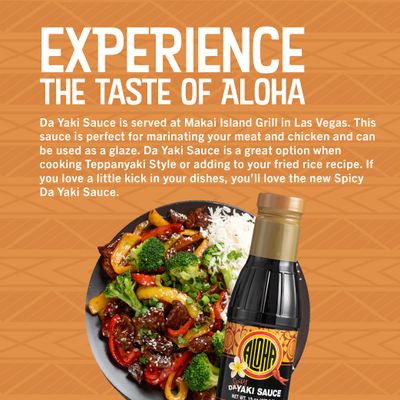 Aloha Shoyu - Spicy Da Yaki Sauce - Sweet Heat for Marinade or Glaze - Made In Hawaii - 15 oz. Bottle