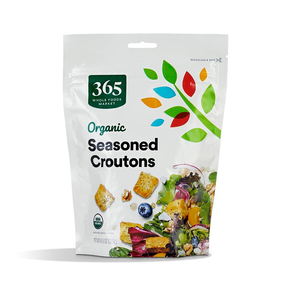 365 by Whole Foods Market, Organic Seasoned Croutons, 4.5 Ounce