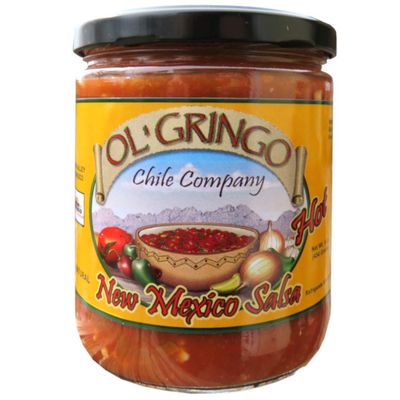 Ol Gringo New Mexico Salsa -Hot Heat- (16 oz Jar) Authentic Hatch Valley New Mexico Recipe
