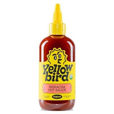 Yellowbird Organic Sriracha Hot Sauce 9.8 oz. Pantry Size (Mellow Hot 1 Bottle Made in Texas)