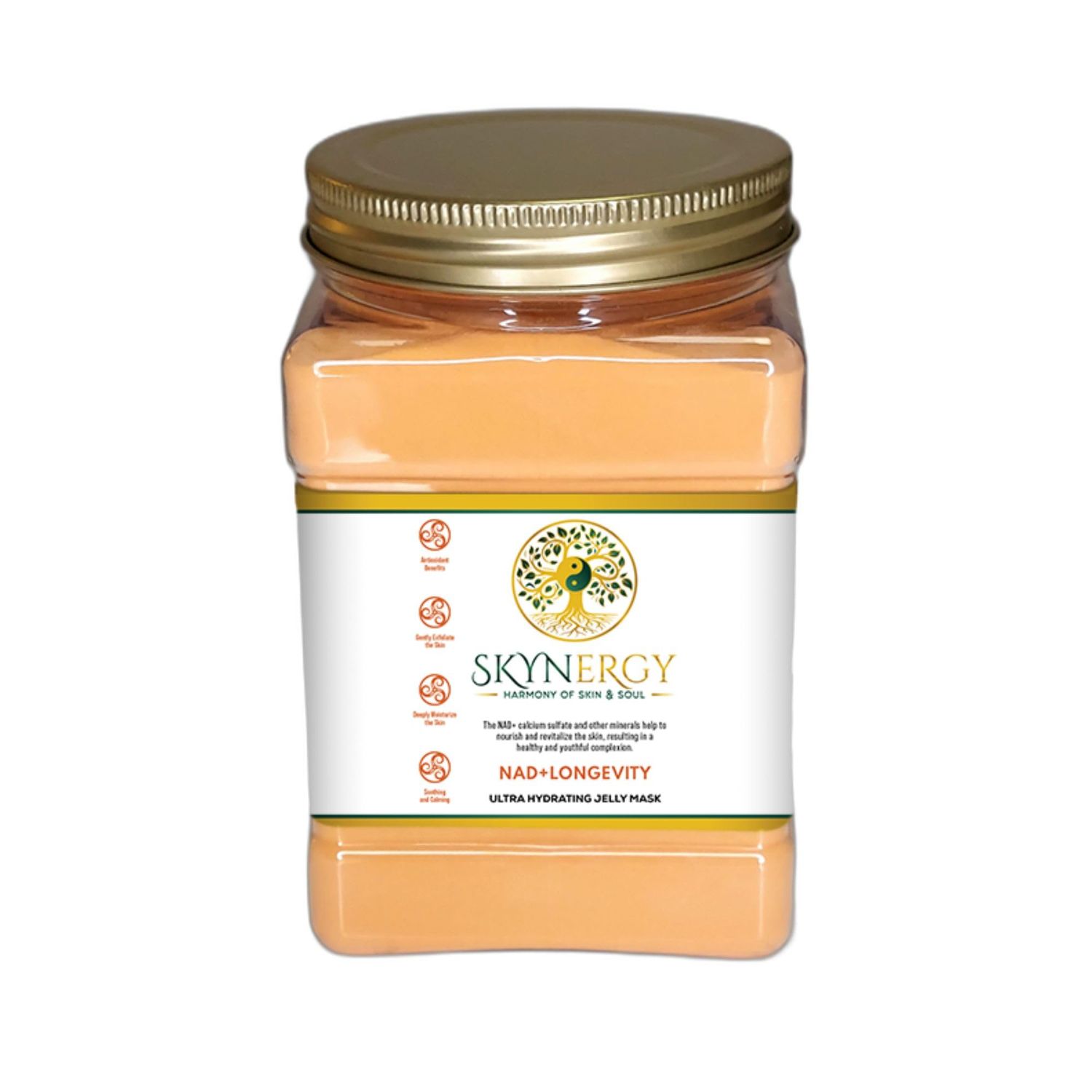 SKYNERGY NADLongevity Jelly Face Mask HydroGlo Jelly Mask for Skin Hydration Radiance and Reduced Pigmentation Vajafacial Jelly Mask 12 Applications (30 Fl Oz)